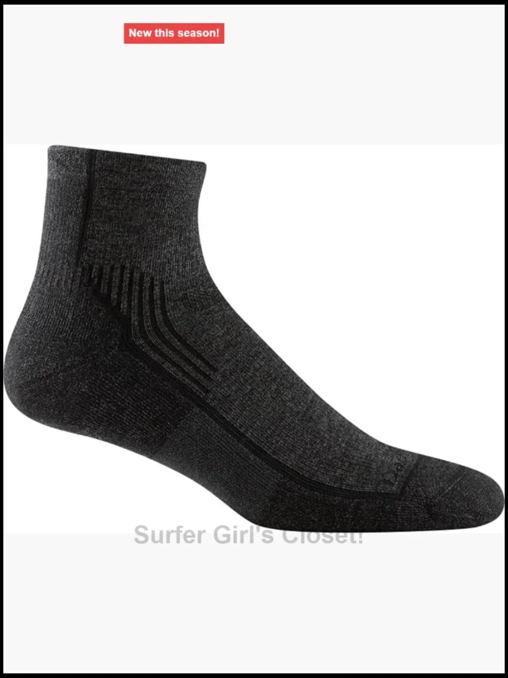 Midweight Cushion Merino Wool Hiking Quarter Sock